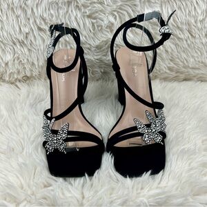 WOMEN'S BUTTERFLY ANKLE STRAP HEEL (AGATHA-8)